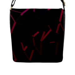 3d Lovely Geo Lines Viii Flap Closure Messenger Bag (l)