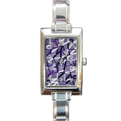 3d Lovely Geo Lines Ix Rectangle Italian Charm Watch by Uniqued