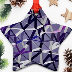 3d Lovely Geo Lines Ix Ornament (star)