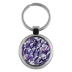 3d Lovely Geo Lines Ix Key Chain (round) by Uniqued