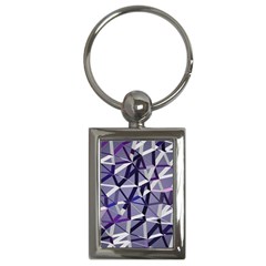 3d Lovely Geo Lines Ix Key Chain (rectangle) by Uniqued