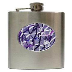 3d Lovely Geo Lines Ix Hip Flask (6 Oz) by Uniqued