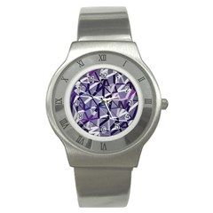 3d Lovely Geo Lines Ix Stainless Steel Watch by Uniqued