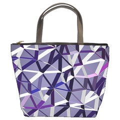 3d Lovely Geo Lines Ix Bucket Bag by Uniqued