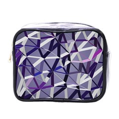 3d Lovely Geo Lines Ix Mini Toiletries Bag (one Side) by Uniqued