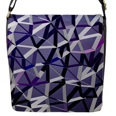 3d Lovely Geo Lines Ix Flap Closure Messenger Bag (s) by Uniqued