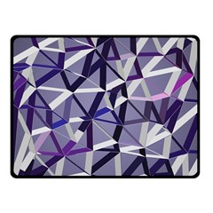 3d Lovely Geo Lines Ix Double Sided Fleece Blanket (small)  by Uniqued