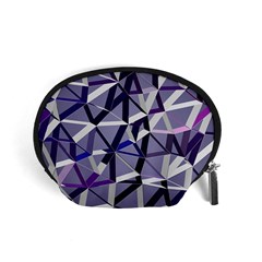 3d Lovely Geo Lines Ix Accessory Pouch (small) by Uniqued