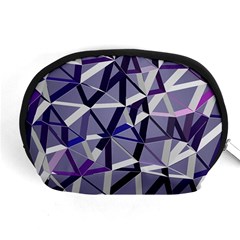 3d Lovely Geo Lines Ix Accessory Pouch (medium) by Uniqued