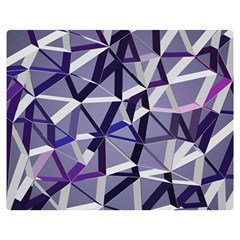 3d Lovely Geo Lines Ix Double Sided Flano Blanket (medium)  by Uniqued