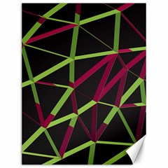 3d Lovely Geo Lines X Canvas 12  X 16  by Uniqued