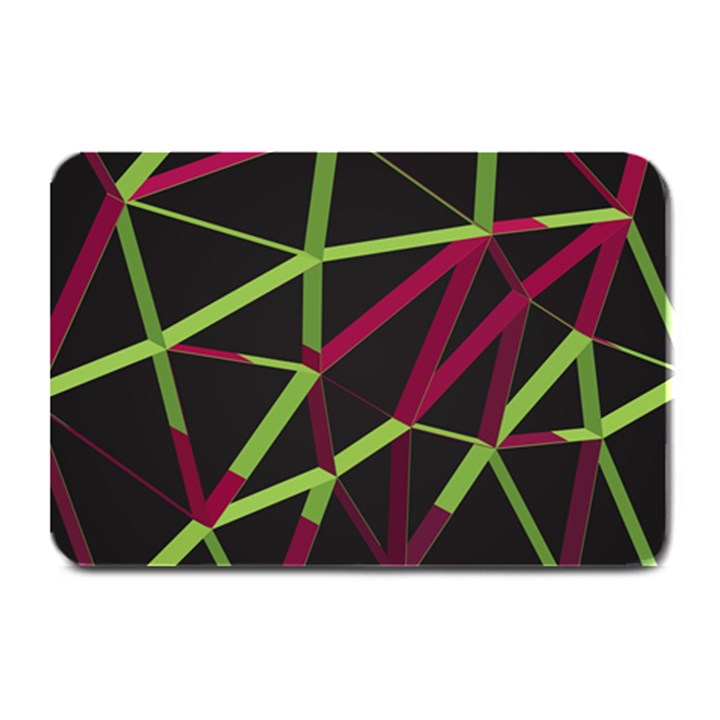 3D Lovely GEO Lines X Plate Mats