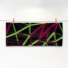 3d Lovely Geo Lines X Hand Towel by Uniqued