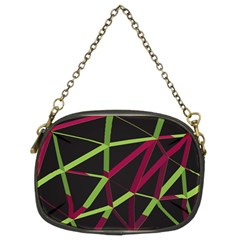 3d Lovely Geo Lines X Chain Purse (two Sides) by Uniqued