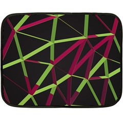 3d Lovely Geo Lines X Fleece Blanket (mini) by Uniqued