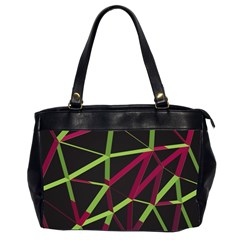 3d Lovely Geo Lines X Oversize Office Handbag (2 Sides) by Uniqued