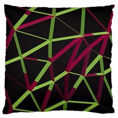 3d Lovely Geo Lines X Large Cushion Case (two Sides) by Uniqued