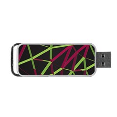 3d Lovely Geo Lines X Portable Usb Flash (two Sides) by Uniqued