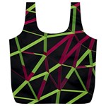 3D Lovely GEO Lines X Full Print Recycle Bag (XL) Back