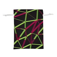 3d Lovely Geo Lines X Lightweight Drawstring Pouch (l) by Uniqued