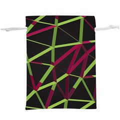 3d Lovely Geo Lines X  Lightweight Drawstring Pouch (xl) by Uniqued