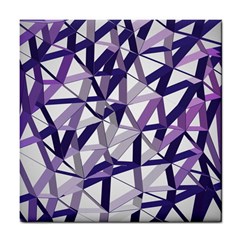 3d Lovely Geo Lines X Tile Coaster by Uniqued