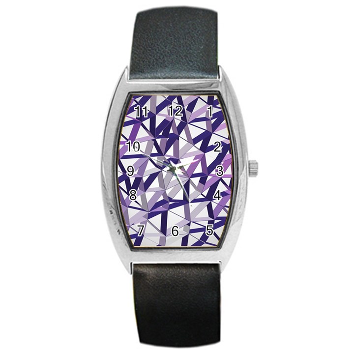 3D Lovely GEO Lines X Barrel Style Metal Watch