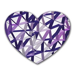 3d Lovely Geo Lines X Heart Mousepads by Uniqued