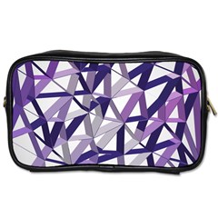 3d Lovely Geo Lines X Toiletries Bag (one Side) by Uniqued