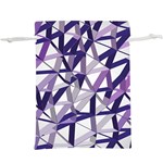 3D Lovely GEO Lines X  Lightweight Drawstring Pouch (XL) Front