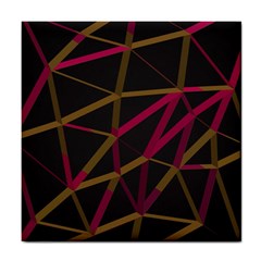 3d Lovely Geo Lines Xi Tile Coaster by Uniqued