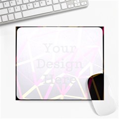 3d Lovely Geo Lines Xi Large Mousepads by Uniqued