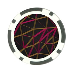 3d Lovely Geo Lines Xi Poker Chip Card Guard by Uniqued