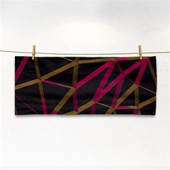 3d Lovely Geo Lines Xi Hand Towel by Uniqued