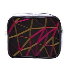 3d Lovely Geo Lines Xi Mini Toiletries Bag (one Side) by Uniqued