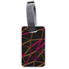 3d Lovely Geo Lines Xi Luggage Tag (one Side) by Uniqued