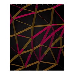 3d Lovely Geo Lines Xi Shower Curtain 60  X 72  (medium)  by Uniqued