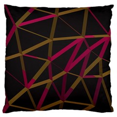 3d Lovely Geo Lines Xi Large Cushion Case (two Sides) by Uniqued