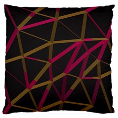 3d Lovely Geo Lines Xi Large Flano Cushion Case (one Side) by Uniqued