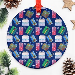 New Year Gifts Ornament (round) by SychEva