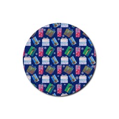 New Year Gifts Rubber Coaster (round) by SychEva