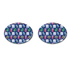 New Year Gifts Cufflinks (oval) by SychEva