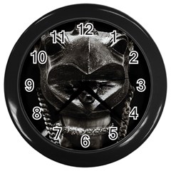 Creepy Women Mannequin Portrait Wall Clock (black) by dflcprintsclothing