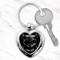 Creepy Women Mannequin Portrait Key Chain (heart) by dflcprintsclothing