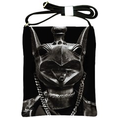 Creepy Women Mannequin Portrait Shoulder Sling Bag