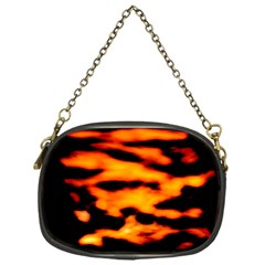 Orange Waves Abstract Series No2 Chain Purse (one Side) by DimitriosArt