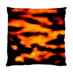 Orange Waves Abstract Series No2 Standard Cushion Case (Two Sides) Back