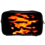 Orange Waves Abstract Series No2 Toiletries Bag (Two Sides) Front