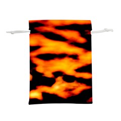 Orange Waves Abstract Series No2 Lightweight Drawstring Pouch (l) by DimitriosArt