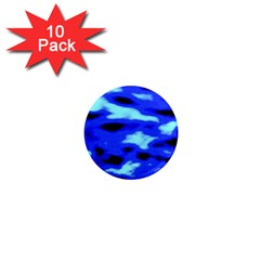 Blue Waves Abstract Series No11 1  Mini Magnet (10 Pack)  by DimitriosArt